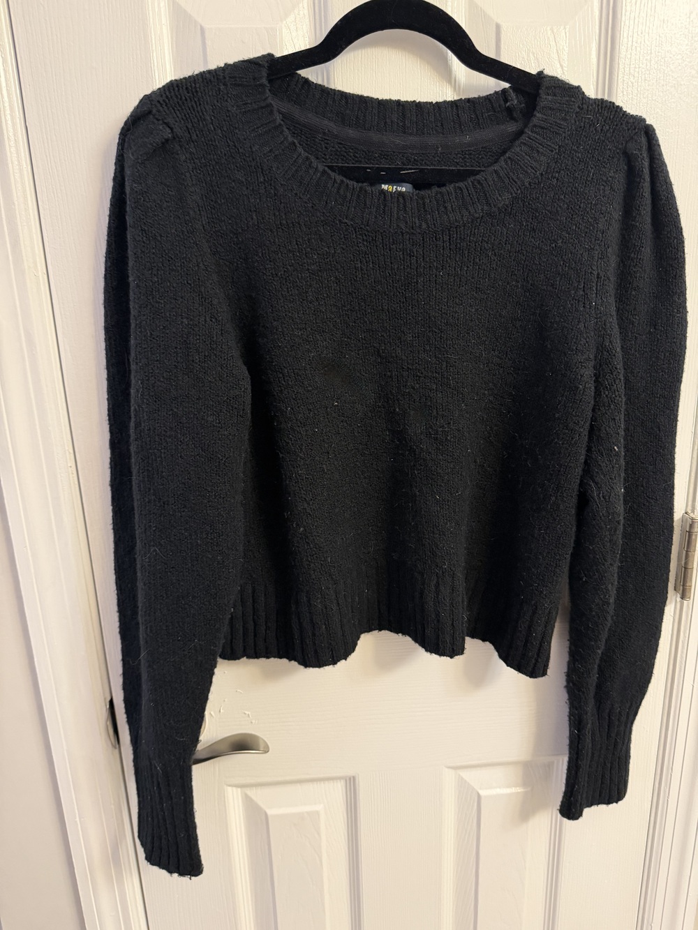 Maeve by Anthropologie Black Crewneck Sweater Size M